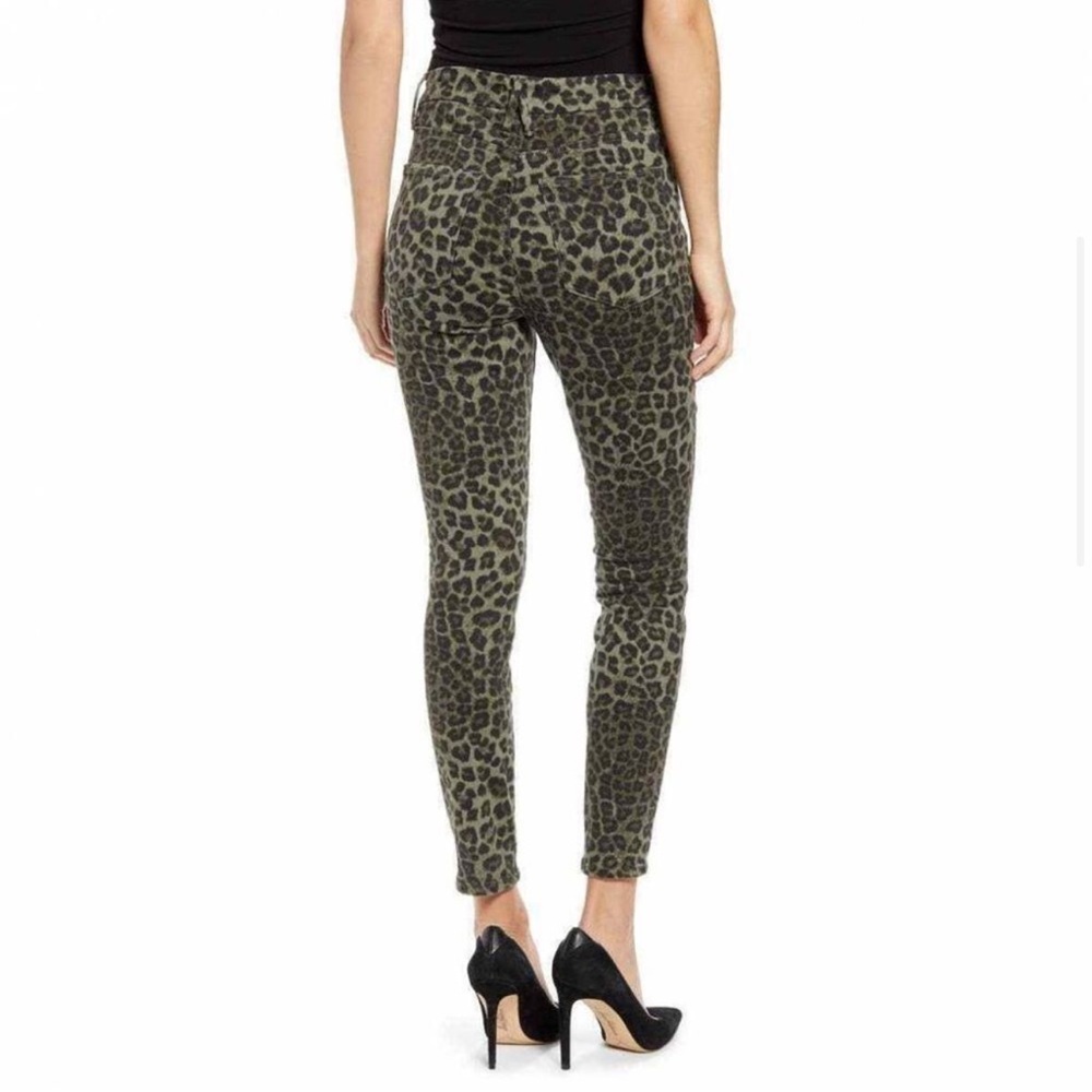 GOOD AMERICAN Good Waist Sage Leopard High Rise Skinny
Crop size 15/33